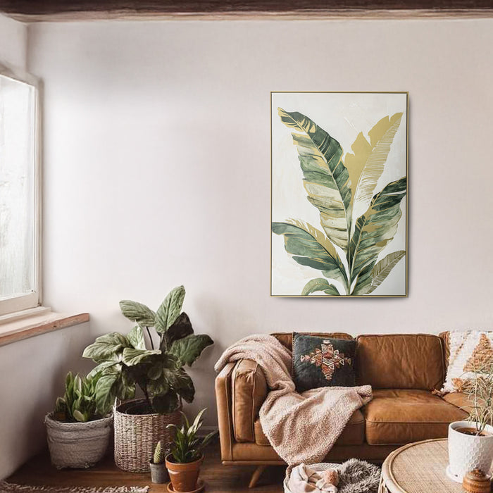 Brushmarks Foiled Canvas Palm by Urban Style