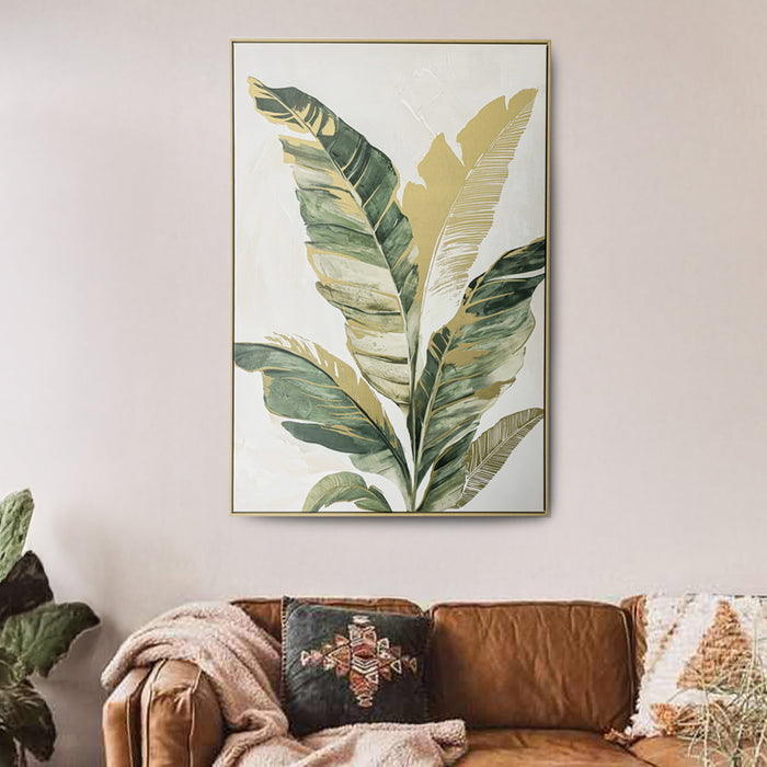 Brushmarks Foiled Canvas Palm by Urban Style
