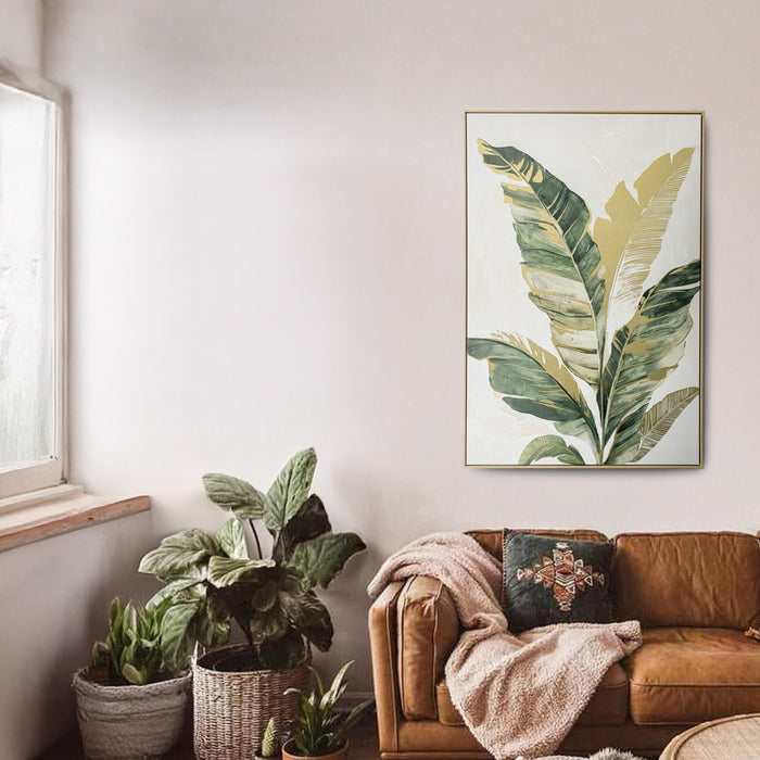 Brushmarks Foiled Canvas Palm by Urban Style