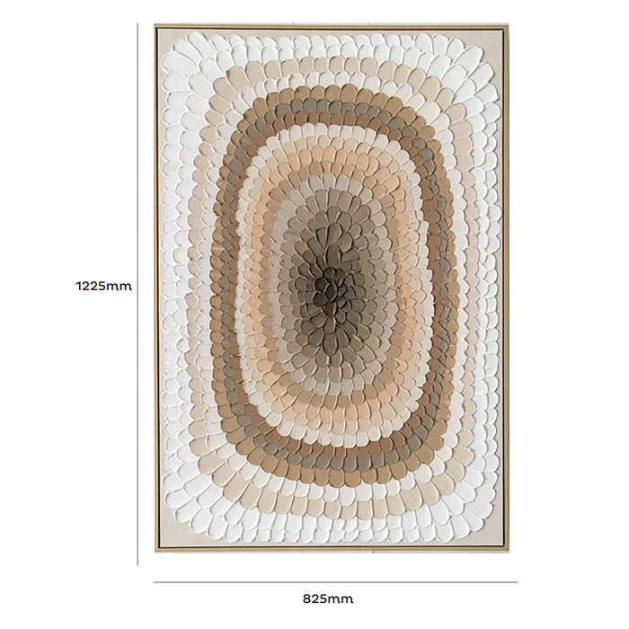 Brushmarks Oil Painting Textured Ochre Strokes by Urban Style