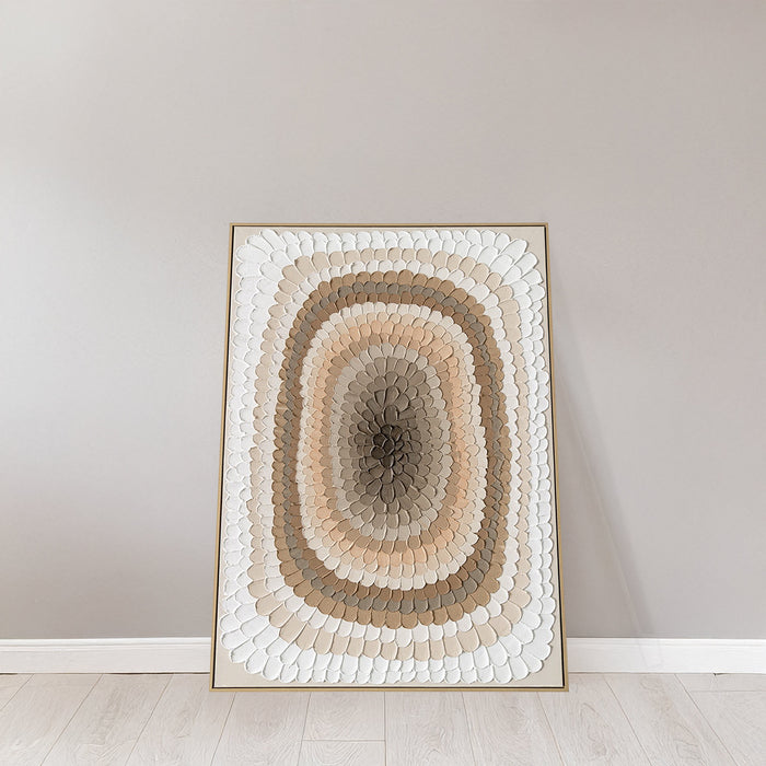 Brushmarks Oil Painting Textured Ochre Strokes by Urban Style