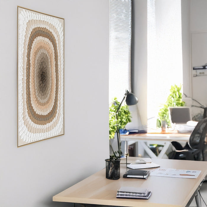 Brushmarks Oil Painting Textured Ochre Strokes by Urban Style