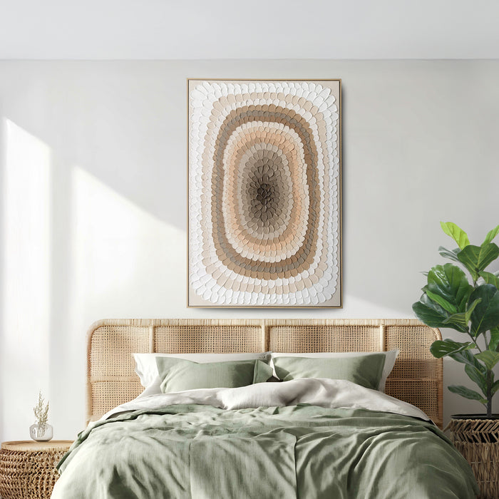 Brushmarks Oil Painting Textured Ochre Strokes by Urban Style