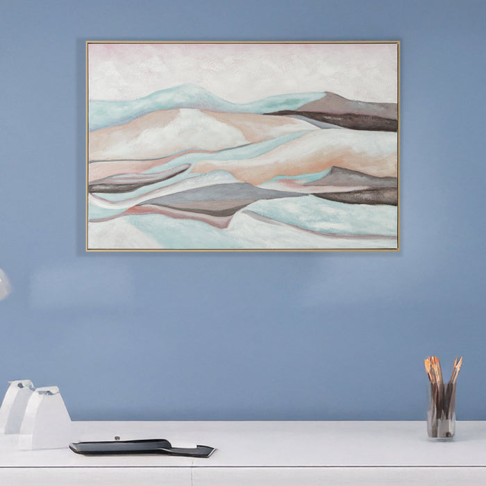 Brushmarks Oil Painting Textured Mountain Landscape by Urban Style