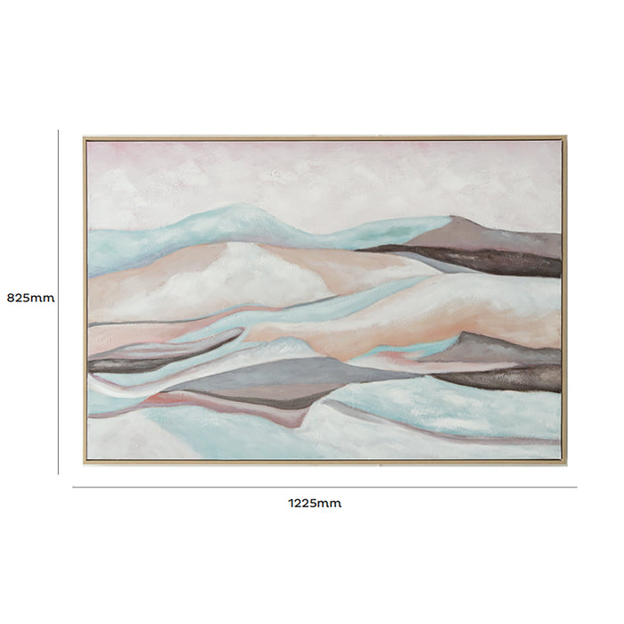 Brushmarks Oil Painting Textured Mountain Landscape by Urban Style