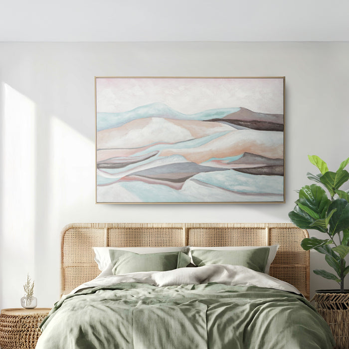 Brushmarks Oil Painting Textured Mountain Landscape by Urban Style