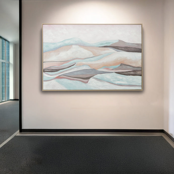 Brushmarks Oil Painting Textured Mountain Landscape by Urban Style