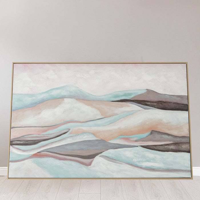 Brushmarks Oil Painting Textured Mountain Landscape by Urban Style