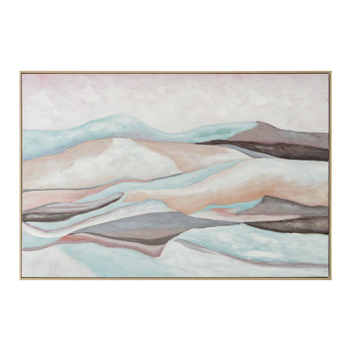 Brushmarks Oil Painting Textured Mountain Landscape by Urban Style