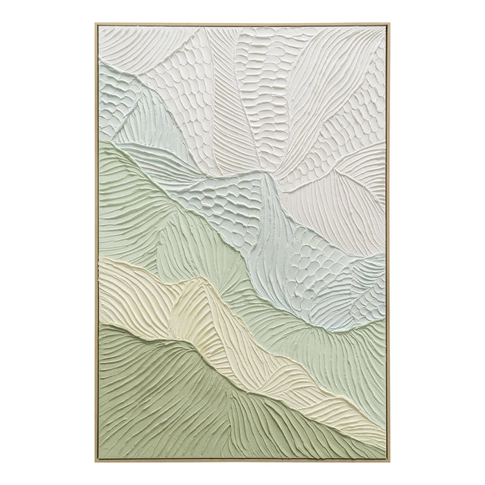 Brushmarks Oil Painting Textured Sage Ripple by Urban Style