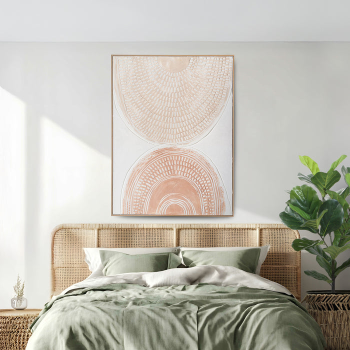 Brushmarks Oil Painting Textured Blush Arches by Urban Style