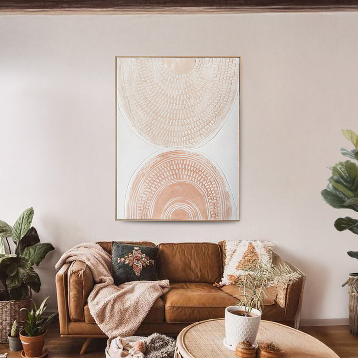 Brushmarks Oil Painting Textured Blush Arches by Urban Style