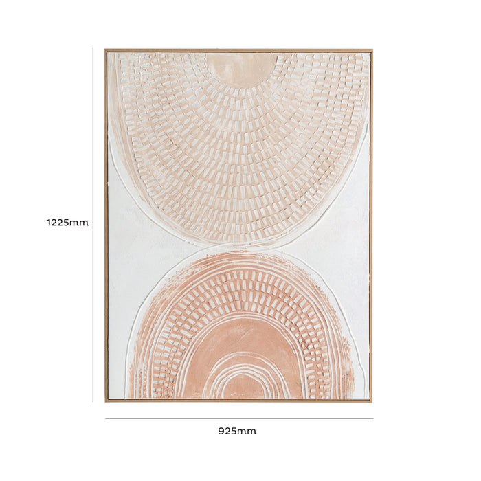 Brushmarks Oil Painting Textured Blush Arches by Urban Style