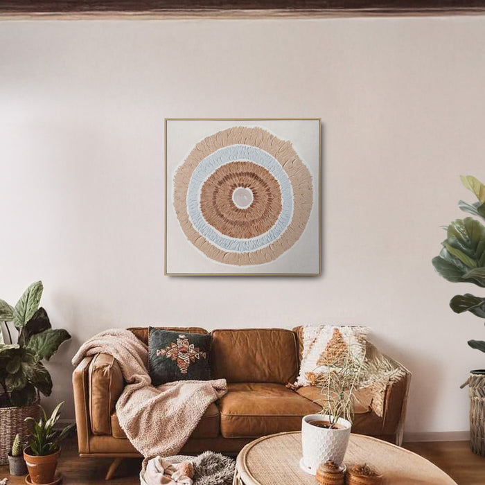 Brushmarks Oil Painting Textured Natural Ring by Urban Style
