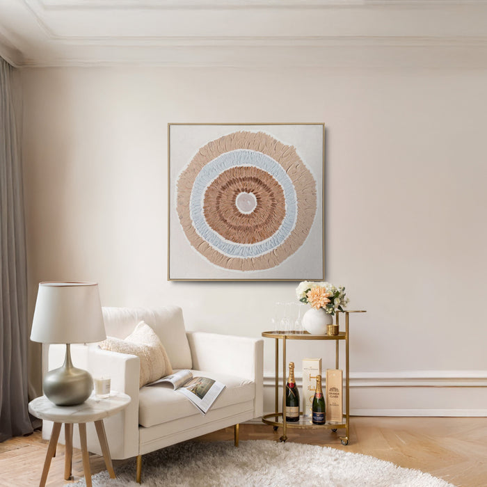 Brushmarks Oil Painting Textured Natural Ring by Urban Style