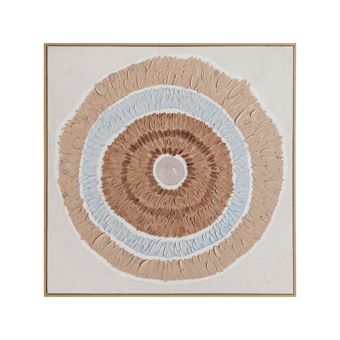 Brushmarks Oil Painting Textured Natural Ring by Urban Style