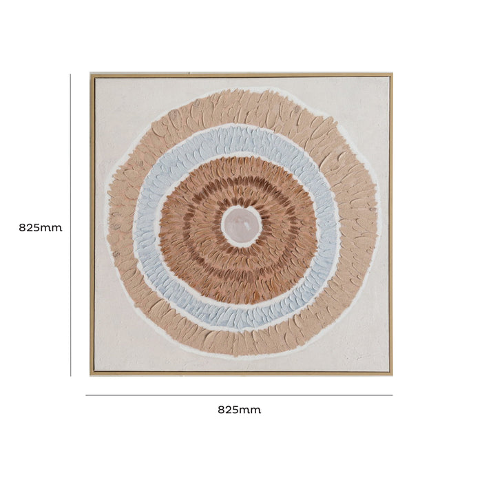 Brushmarks Oil Painting Textured Natural Ring by Urban Style
