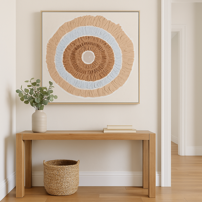 Brushmarks Oil Painting Textured Natural Ring by Urban Style