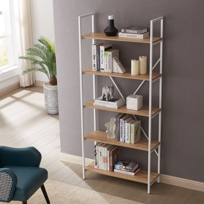 ASPECT 1800 Bookcase Oak by Workzone™ -Home Living Store - -  