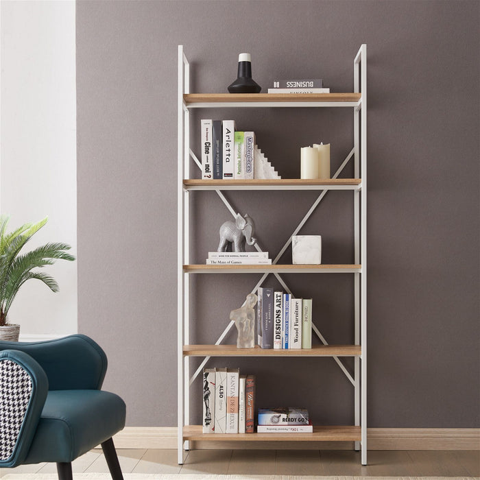 ASPECT 1800 Bookcase Oak by Workzone™ -Home Living Store - -  