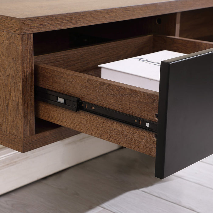 Air Entertainment Unit, Wall Mount, Entertainment Unit, 1500mm Dark Oak by Criterion - Home Living Store - Floating TV Cabinet