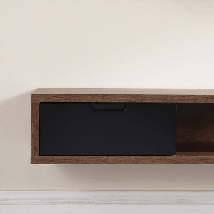 Air Entertainment Unit, Wall Mount, Entertainment Unit, 1500mm Dark Oak by Criterion - Home Living Store - Floating TV Cabinet