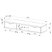 Air Entertainment Unit, Wall Mount, Entertainment Unit, 1500mm Dark Oak by Criterion - Home Living Store - Floating TV Cabinet