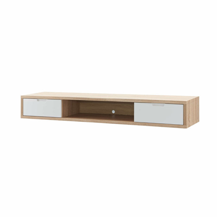 Air Entertainment Unit, Wall Mount, Entertainment Unit, 1800mm Oak by Criterion - Home Living Store - Entertainment Unit
