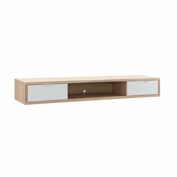 Air Entertainment Unit, Wall Mount, Entertainment Unit, 1800mm Oak by Criterion - Home Living Store - Entertainment Unit