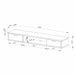 Air Entertainment Unit, Wall Mount, Entertainment Unit, 1800mm Oak by Criterion - Home Living Store - Entertainment Unit
