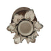 Anala Candle Holder Metal Flower in Bloom with Wooden Base by Urban Style -Home Living Store - -  