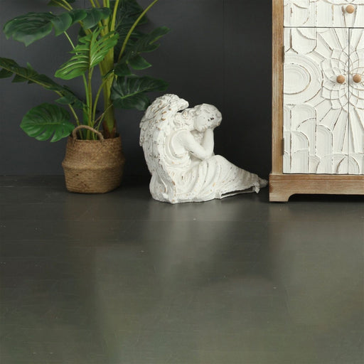 Angel Statue in White Wood by Urban Style -Home Living Store - -  