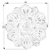 Anthea Circle of Flowers Floral Wall Art by Urban Style -Home Living Store - -  