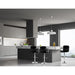 Four Bar Stools Leather Gas Lift w/Armrest Black -Home Living Store - -  