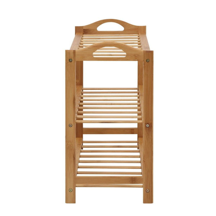 Artiss 3 Tiers Bamboo Shoe Rack Storage Organiser Wooden Shelf Stand Shelves -Home Living Store - -  