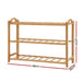Artiss 3 Tiers Bamboo Shoe Rack Storage Organiser Wooden Shelf Stand Shelves -Home Living Store - -  