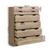 Artiss 6 Chest of Drawers - MYLA Oak -Home Living Store - -  