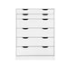 Artiss 6 Chest of Drawers - MYLA White -Home Living Store - -  