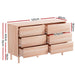 Artiss 6 Chest of Drawers Cabinet Dresser Table Tallboy Storage Bedroom Pine -Home Living Store - -  