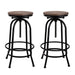 Artiss Bar Stools Adjustable Wood Chairs -Home Living Store - -  