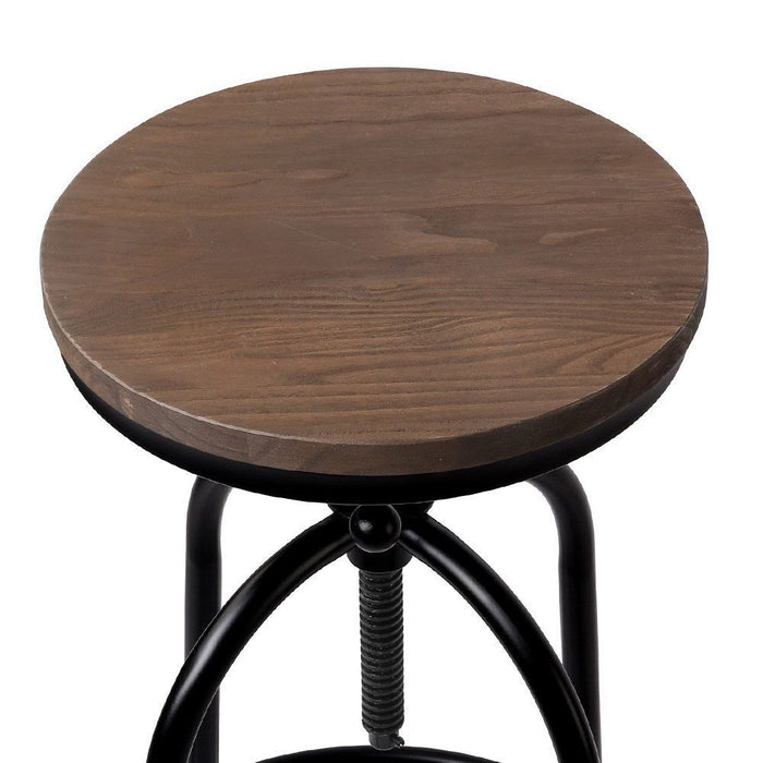 Artiss Bar Stools Adjustable Wood Chairs -Home Living Store - -  