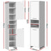 Artiss Bathroom Cabinet Storage 185cm White -Home Living Store - -  