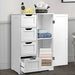 Artiss Bathroom Cabinet Storage Drawers White -Home Living Store - -  