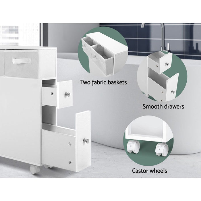 Artiss Bathroom Cabinet Storage Toilet Organiser -Home Living Store - -  
