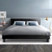 Artiss Bed Frame Double Size Black NEO -Home Living Store - -  