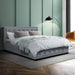 Artiss Bed Frame Double Size Gas Lift Grey TIYO -Home Living Store - -  