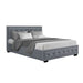 Artiss Bed Frame Double Size Gas Lift Grey TIYO -Home Living Store - -  