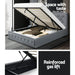 Artiss Bed Frame Double Size Gas Lift Grey TIYO -Home Living Store - -  