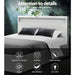 Artiss Bed Frame Double Size LED Gas Lift White COLE -Home Living Store - -  
