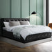 Artiss Bed Frame King Size Gas Lift Black TIYO -Home Living Store - -  